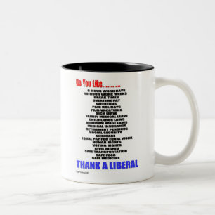 Caneca De Café Em Dois Tons Agradeça a um copo de café liberal