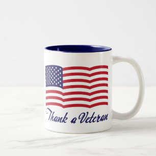 Caneca De Café Em Dois Tons Agradeça a um veterano