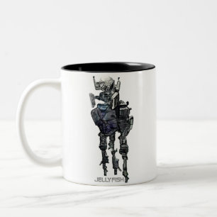 Caneca De Café Em Dois Tons Água-viva ou OVNI ou UAP de Chandelier