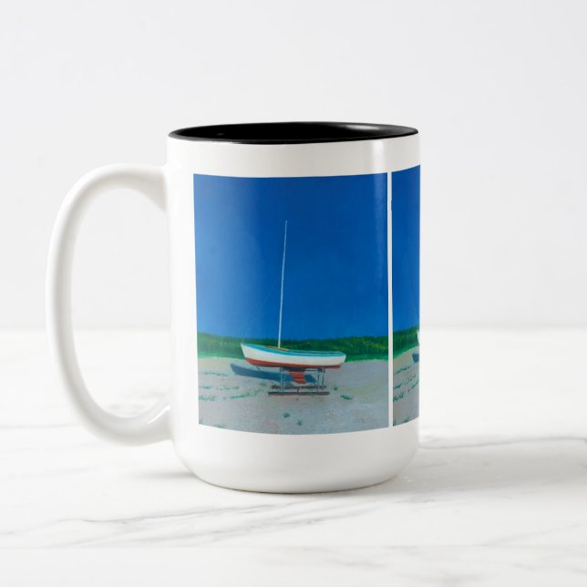 Caneca De Café Em Dois Tons Aguardando o lançamento (Esquerda)
