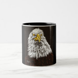 Caneca De Café Em Dois Tons águia americana