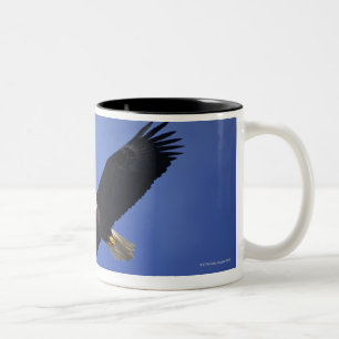 Caneca De Café Em Dois Tons Águia americana que sobe, Alaska