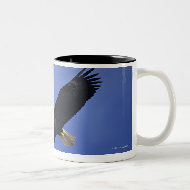 Caneca De Café Em Dois Tons Águia americana que sobe, Alaska (Direita)