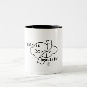 Caneca De Café Em Dois Tons Águia de Elfabetz Designs - Negrito é Bonito
