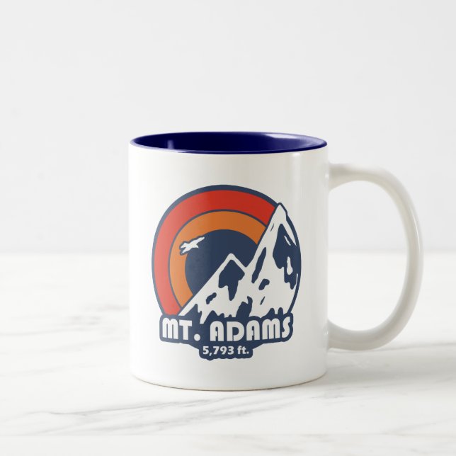 Caneca De Café Em Dois Tons Águia do Sol de Mount Adams New Hampshire (Direita)