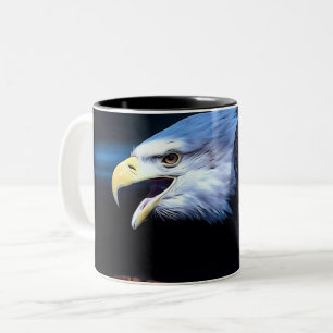 Caneca De Café Em Dois Tons Águia Maiestosa