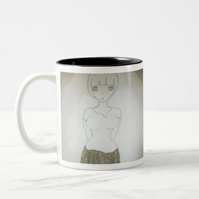 Caneca De Café Em Dois Tons ah melissa o que você quer (Esquerda)