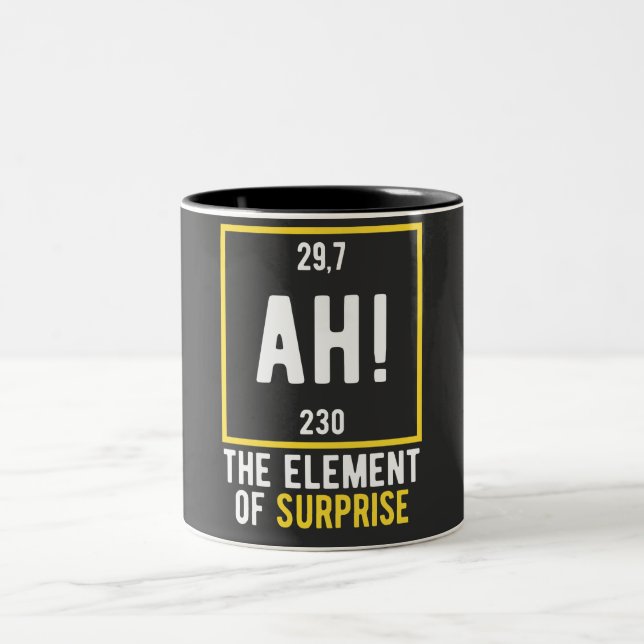 Caneca De Café Em Dois Tons Ah, o elemento da surpresa (Centro)