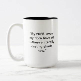 Caneca De Café Em Dois Tons AI Plantas Mug | Engraçado Presente na Natureza Te