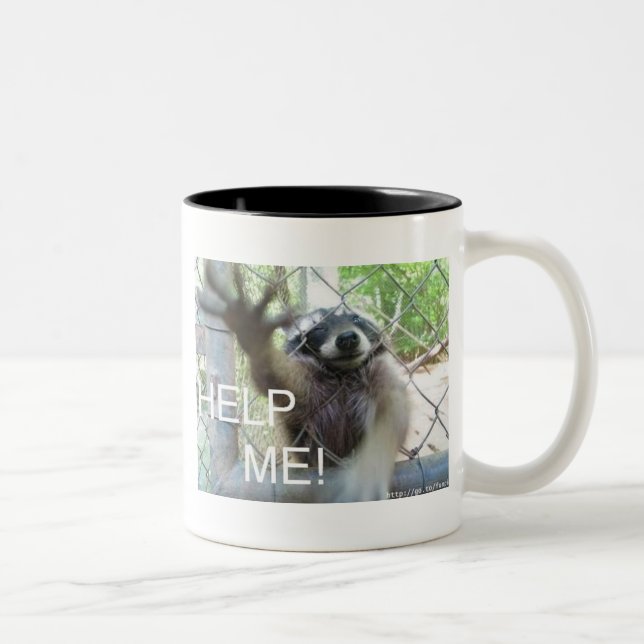 Caneca De Café Em Dois Tons Ajude-me! (Direita)