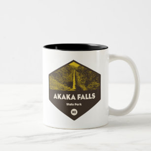 Caneca De Café Em Dois Tons Akaka Falls State Park Hawaii
