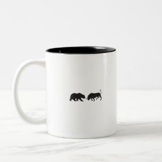 Caneca De Café Em Dois Tons Aktien Bear Bull Börse