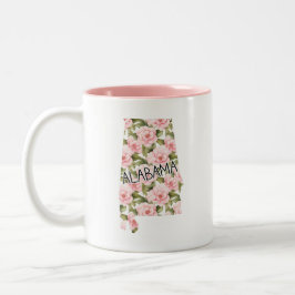 Caneca De Café Em Dois Tons Alabama Camellia Flower