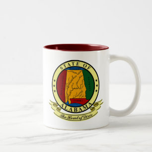 Caneca De Café Em Dois Tons Alabama Seal