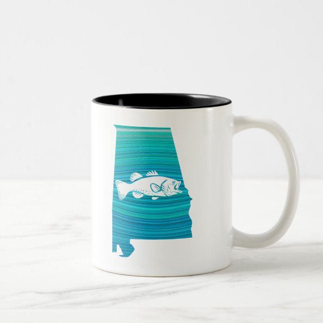 Caneca De Café Em Dois Tons Alabama Wave Fisheries (Direita)