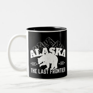 Caneca De Café Em Dois Tons Alasca, Último Urso Polar Fronteiriço