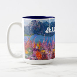 Caneca De Café Em Dois Tons Alaska Fireweed 15oz Coffee Mug