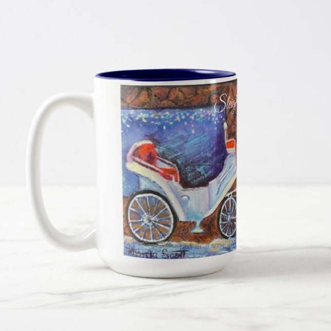 Caneca De Café Em Dois Tons Alaska Sleigh Bells Ring (Esquerda)