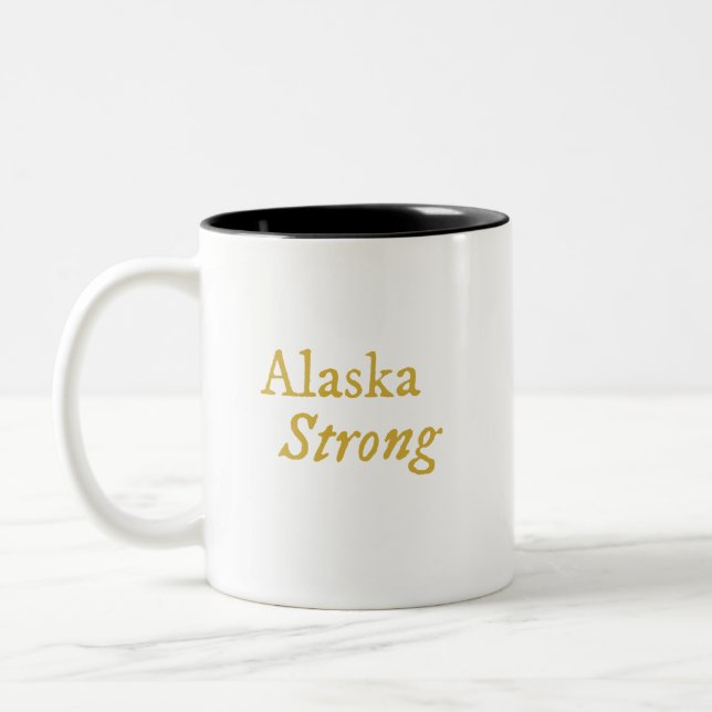 Caneca De Café Em Dois Tons Alaska Strong Coffee Mug (Esquerda)