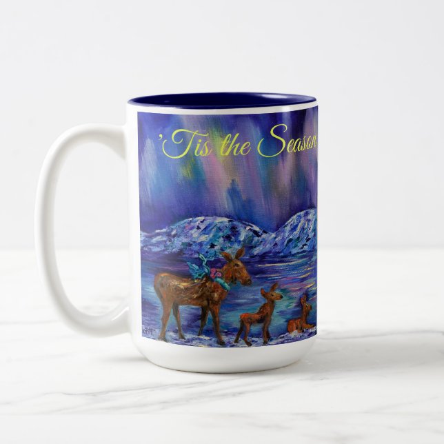 Caneca De Café Em Dois Tons Alaska 'Tis the Season Holiday Capitão Cook Hotela (Esquerda)
