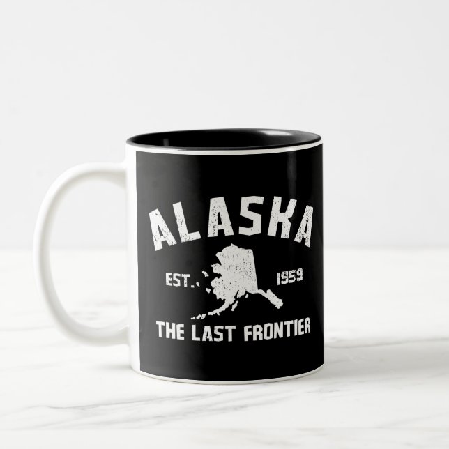 Caneca De Café Em Dois Tons Alaska, Última Fronteira (Esquerda)