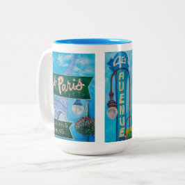 Caneca De Café Em Dois Tons Alaskan 4th Ave. / Spenard / Club Paris mug