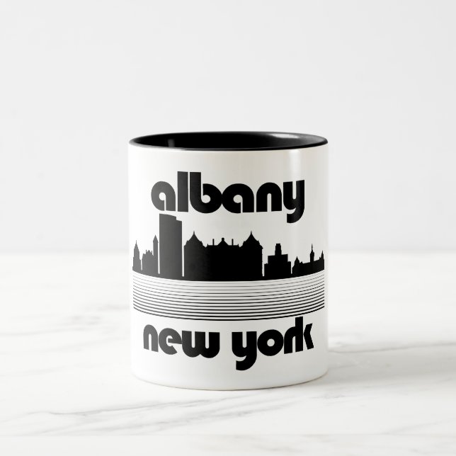 Caneca De Café Em Dois Tons Albany New York (Centro)