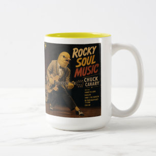 Caneca De Café Em Dois Tons Álbum de Chuck Canary: uma Paródia