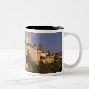 Caneca De Café Em Dois Tons Alcazar e Catedral, Segóvia, Castela e Leão,