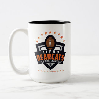 Caneca De Café Em Dois Tons Aledo Bearcat 2019 State Champions_2 - 15oz.Caneca