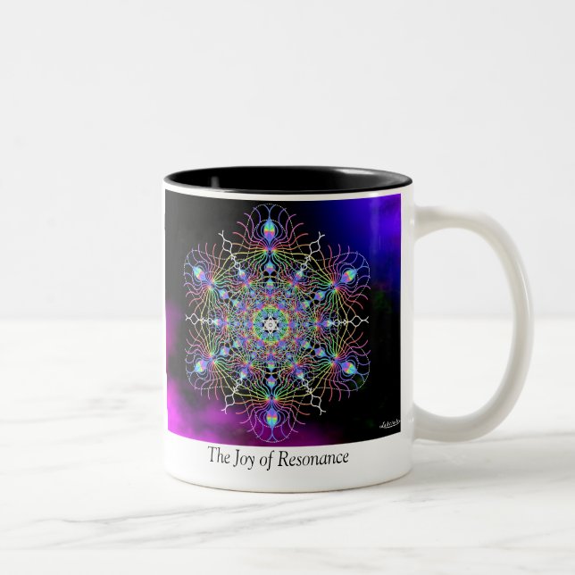 Caneca De Café Em Dois Tons Alegria da ressonância/freqüência (Direita)
