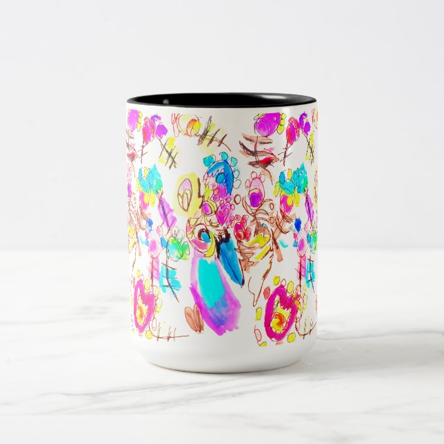 Caneca De Café Em Dois Tons Alegria de Pavão Gentil (Centro)