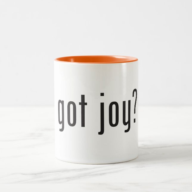 Caneca De Café Em Dois Tons Alegria obtida? Divertimento para todos! (Centro)