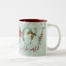 Caneca De Café Em Dois Tons Alegria-se com o Natal do mundo