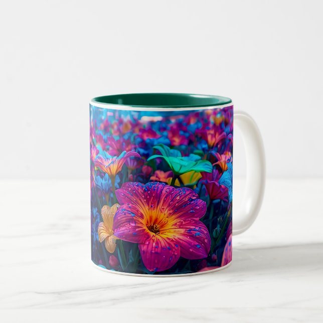 Caneca De Café Em Dois Tons Além de Colorido (Frente Esquerda)