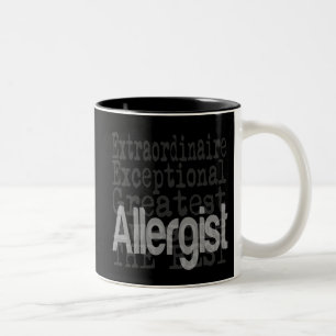 Caneca De Café Em Dois Tons Alergista Extraordinário