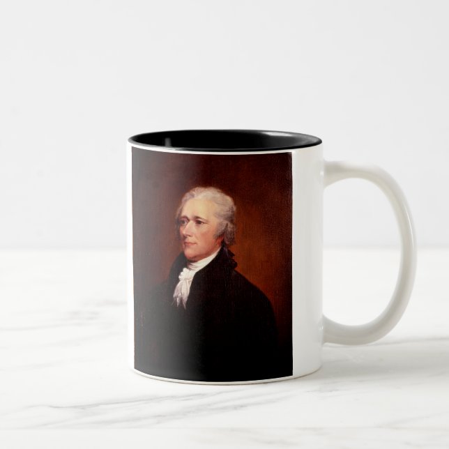 Caneca De Café Em Dois Tons Alexander Hamilton (Direita)