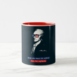 Caneca De Café Em Dois Tons Alexander Hamilton aqueles que representam nada