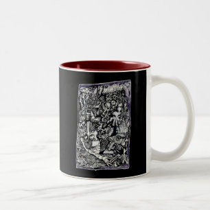 Caneca De Café Em Dois Tons Alfa Warrior, por Brian Benson, Desenho de Tinta
