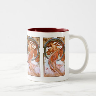 Caneca De Café Em Dois Tons Alfons Mucha: Dança