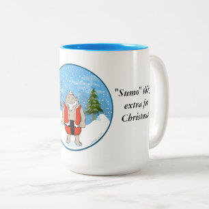 Caneca De Café Em Dois Tons Algo Extra no Natal