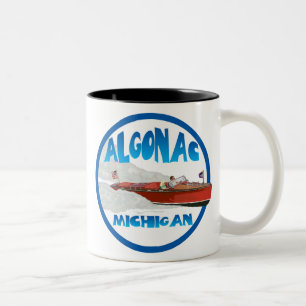 Caneca De Café Em Dois Tons Algonac Michigan