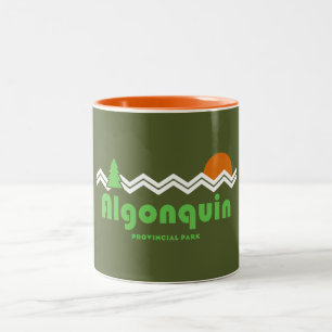Caneca De Café Em Dois Tons Algonquin Provincial Park Retro