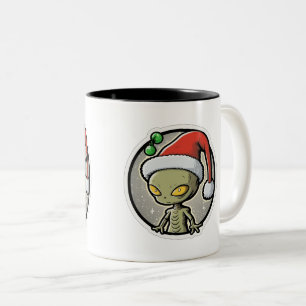 Caneca De Café Em Dois Tons Alienígena Pau-Natal Arte com Dois Tons, 11 Oz