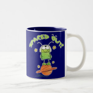 Caneca De Café Em Dois Tons Alienígena Spacted Out