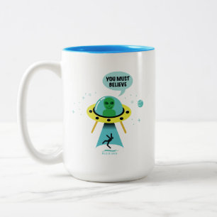 Caneca De Café Em Dois Tons Aliens