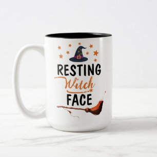 Caneca De Café Em Dois Tons Alimentado por Café & Feitiços   Outono de Feitiça