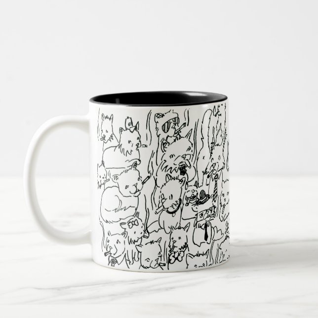 Caneca De Café Em Dois Tons All The Kitties Mug (Esquerda)