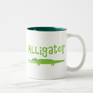 Caneca De Café Em Dois Tons Alligador