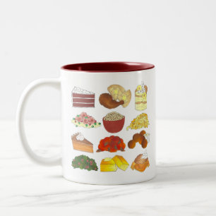 Caneca De Café Em Dois Tons Alma Comida Favorita Foodie Southern Cuisine